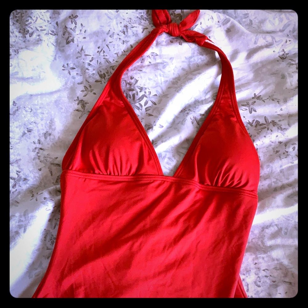 One piece bathing suit red NWT